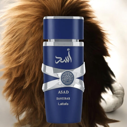 Asad Zanzibar Eau de Parfum Spray for Men-3.4 oz / 100 ml