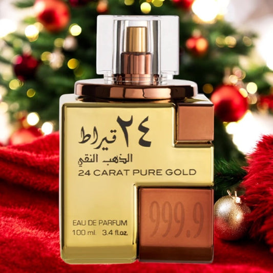 24 Carat Pure Gold Eau de Parfum for Everyone - 3.4 oz / 100 ml Eau de Parfum Spray