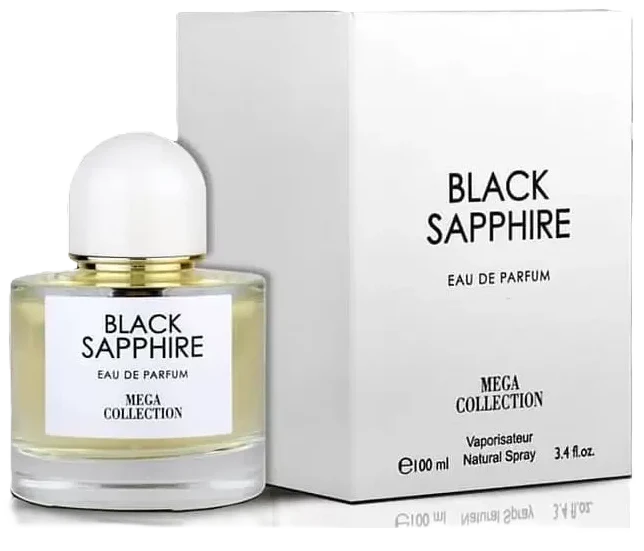 Mega Collection Black Sapphire Eau de Parfum for Everyone - 3.4 oz / 100 ml