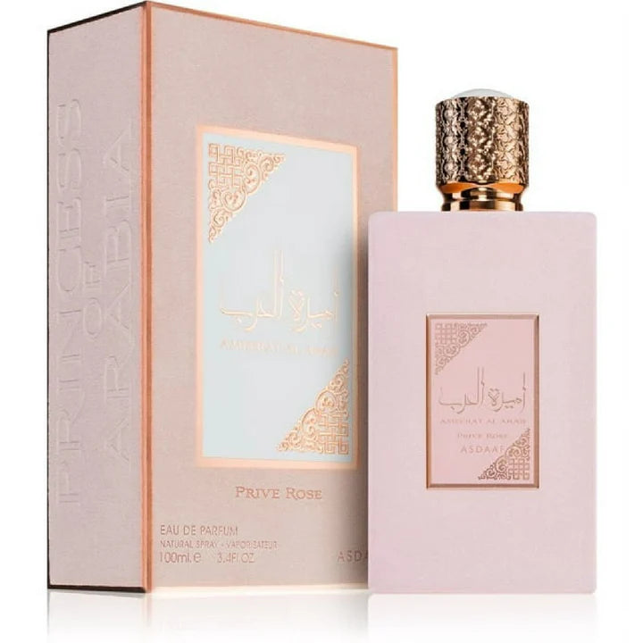 Asdaaf Ameerat Al Arab Prive Rose Eau de Parfum for Women-3.4 oz / 100 ml