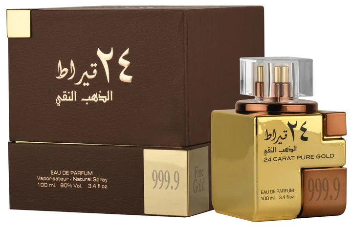 24 Carat Pure Gold Eau de Parfum for Everyone - 3.4 oz / 100 ml Eau de Parfum Spray