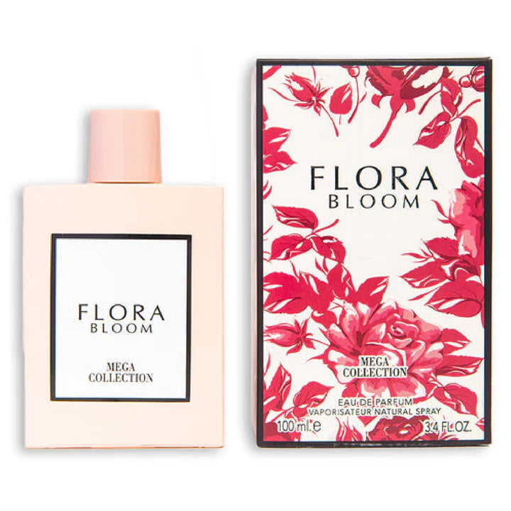 Mega Collection Flora Bloom Eau de Parfum for Women - 3.4 oz / 100 ml Eau de