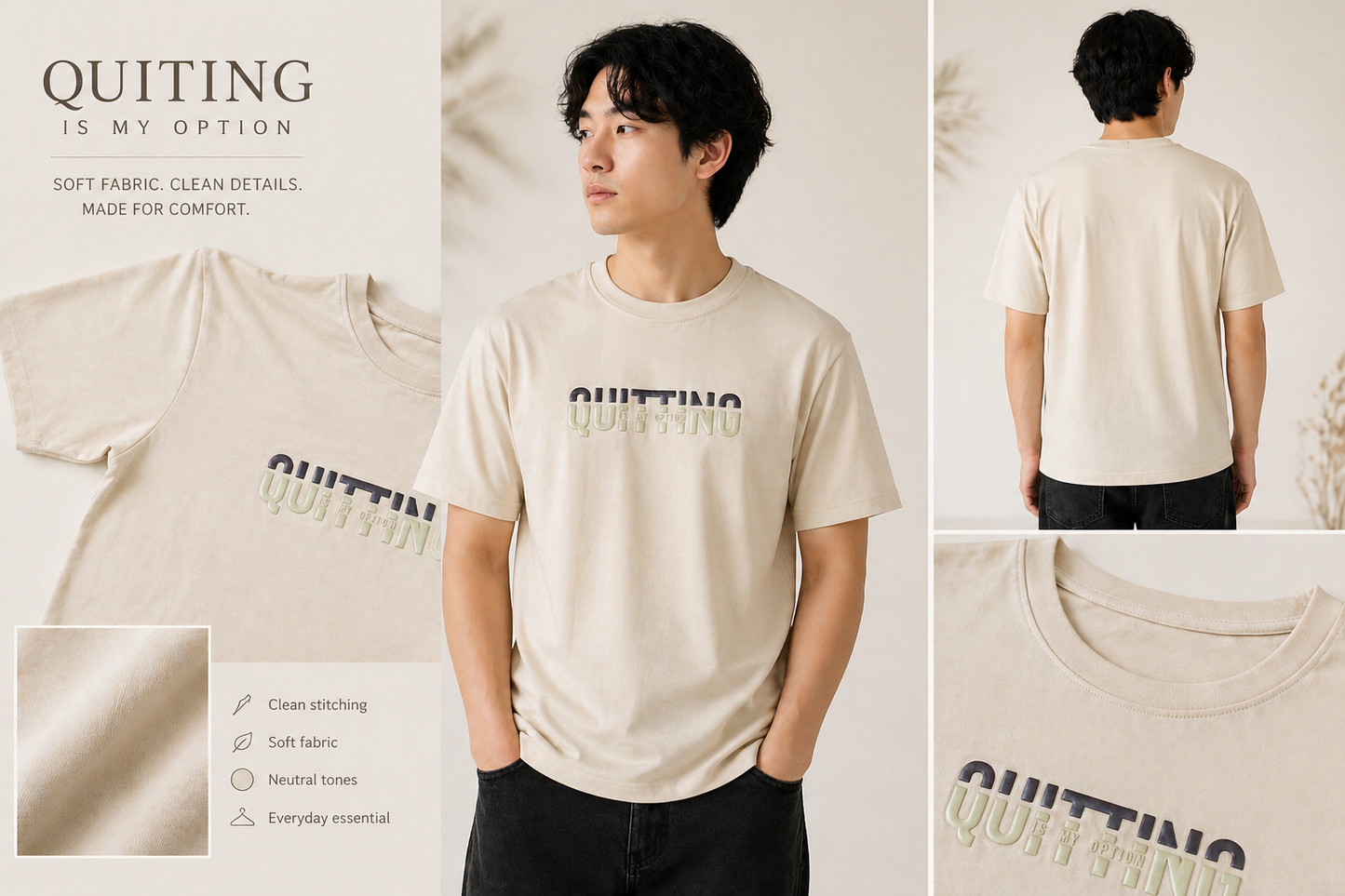 Light Summer T-Shirt- Tan