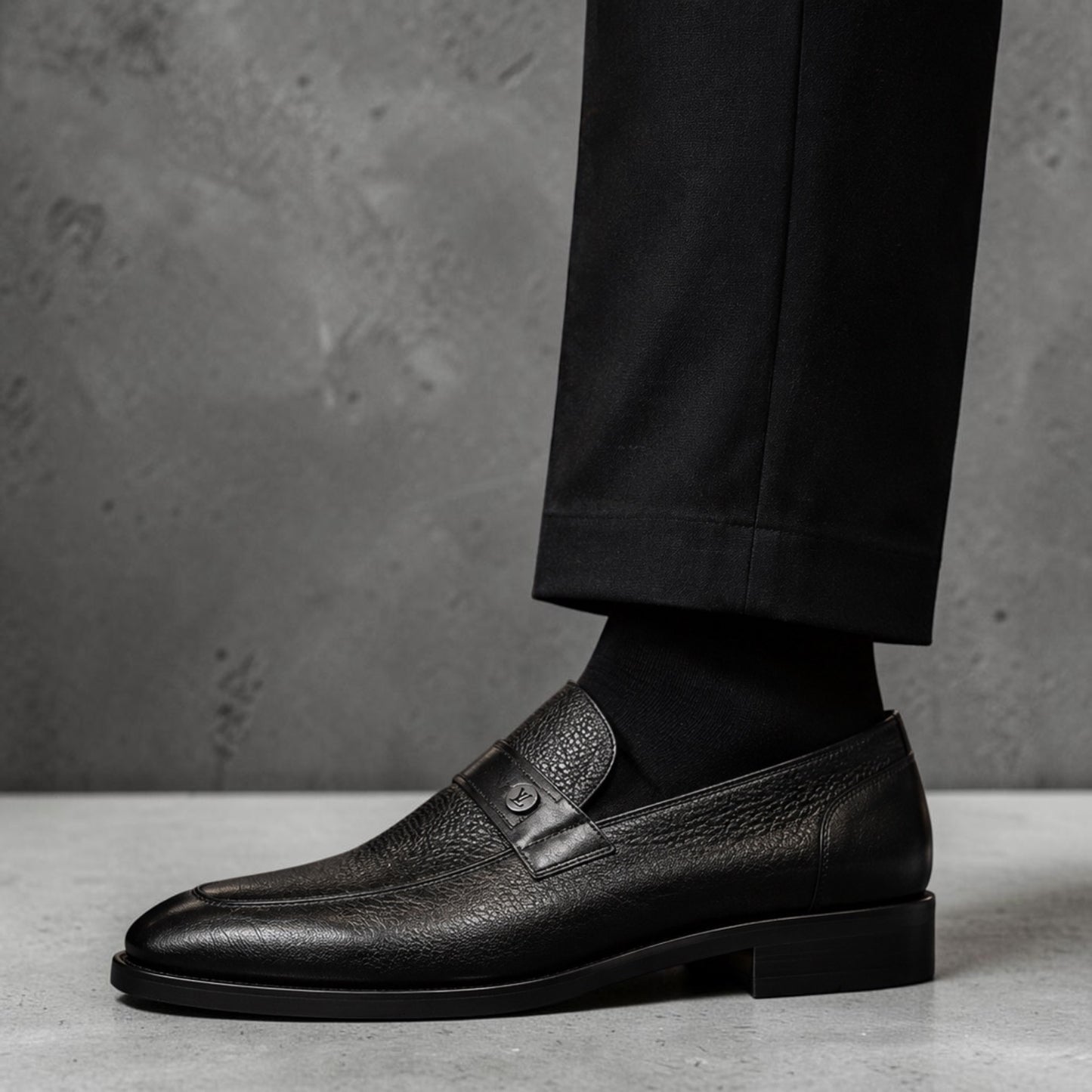 Premium Turkish Leather -  Black IF. Shoes - 4032
