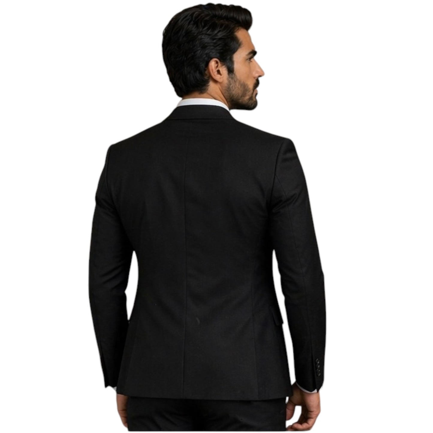 Classy 3 Pieces Suit- Black