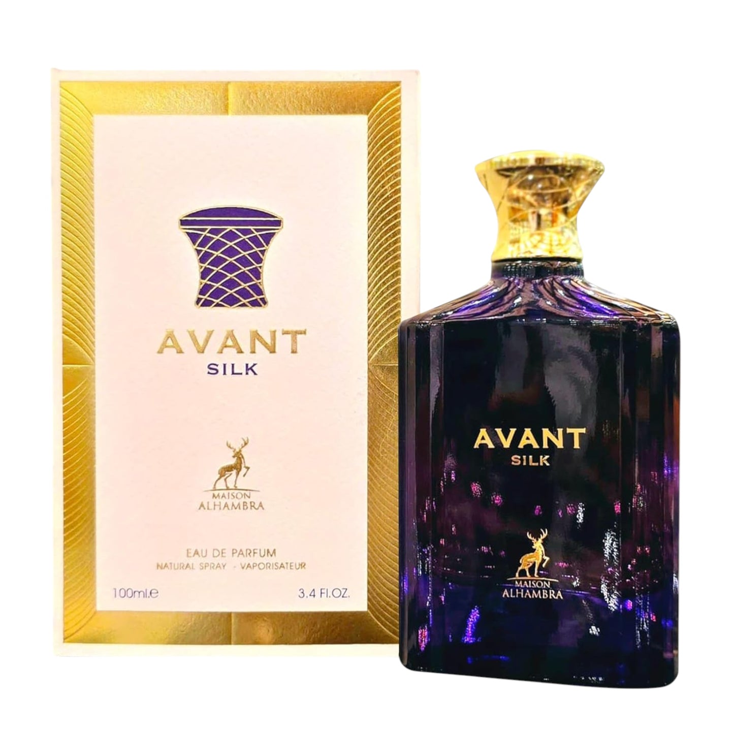 Maison Alhambra Avant Silk for Unisex Eau de Parfum Spray, 3.4 Ounce / 100 ml