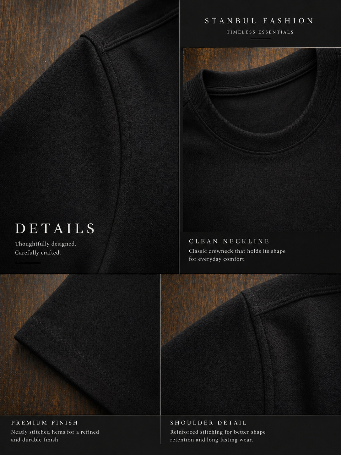 Breathable Black T-Shirt