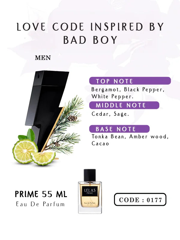 Prime - Love Code Inspired By Bad Boy– EDP –  55ML
