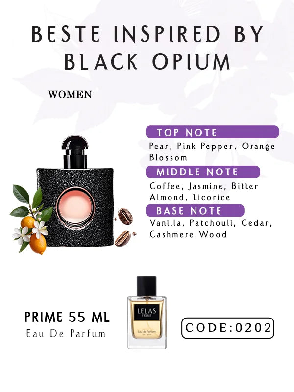 Prime - Beste Inspired By Black Opium – EDP –  55ML