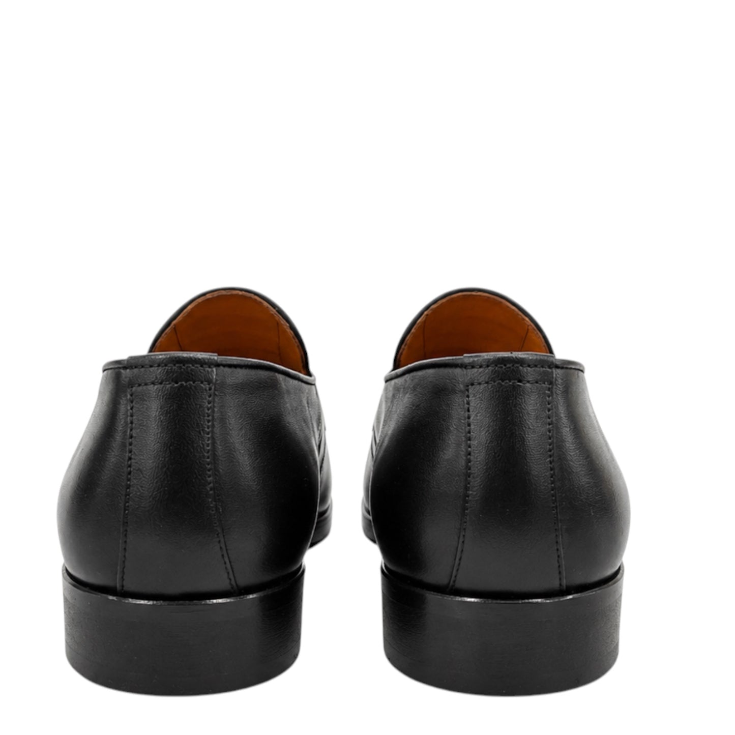 Premium Turkish Leather -  Black IF. Shoes with Different Texture Leather - 8117
