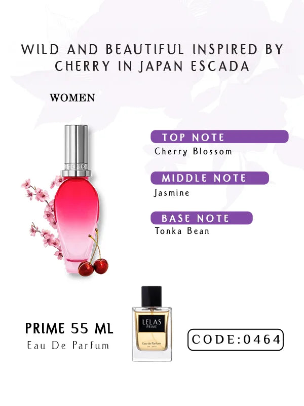 Prime - Wild And Beautiful Inspired By Cherry In Japan Escada – EDP –  55ML
