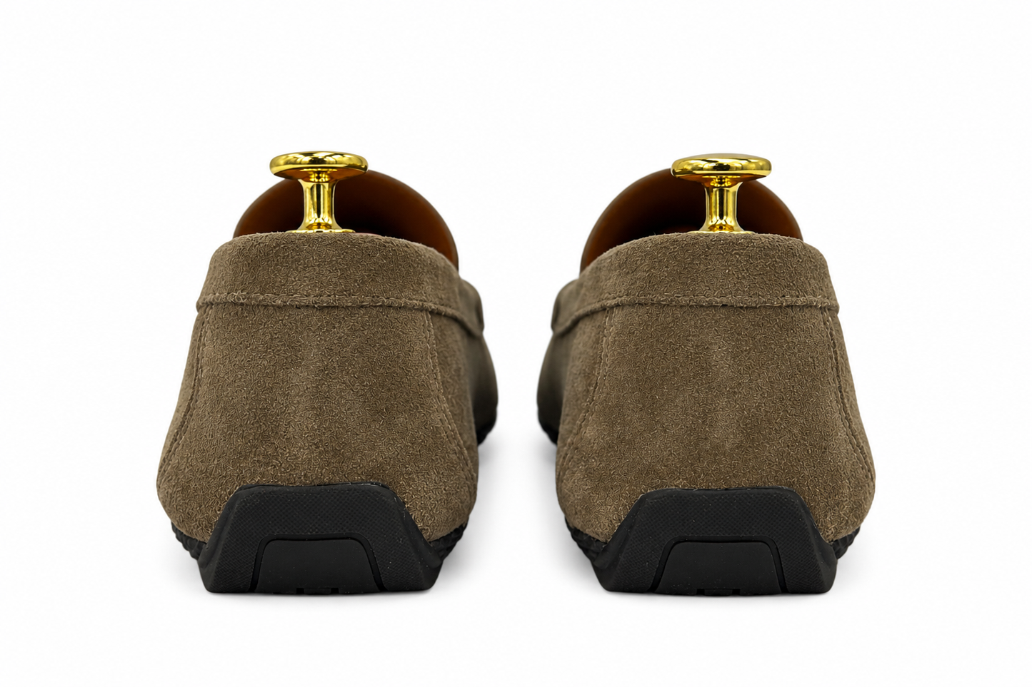 Velvet  Beige  Slip On -Rubber Bottom--Silver Finish Metal Details-134 5671