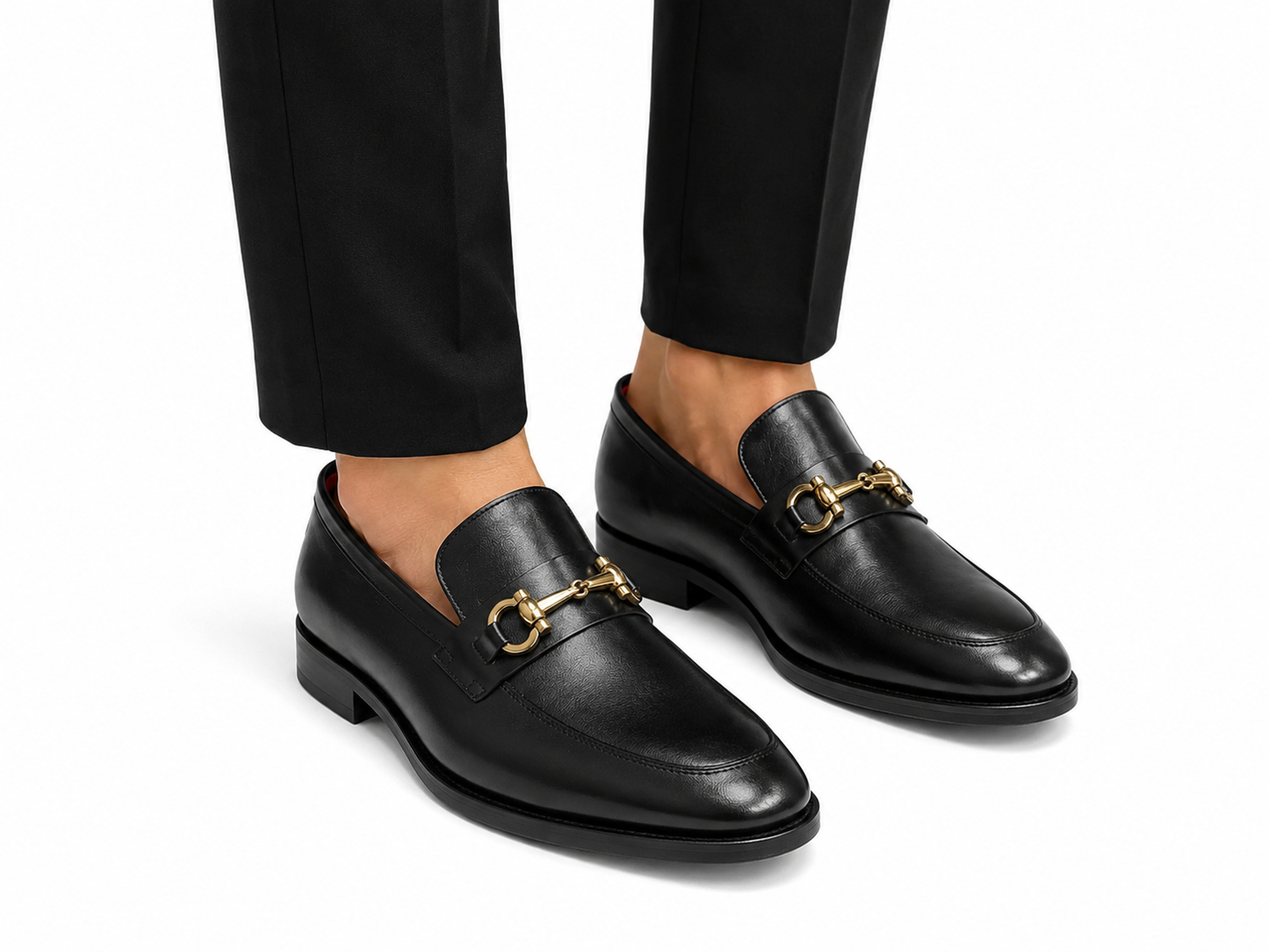 Black Istanbul Fashion by Raad Matte  With Unique Detailed Leather- 7777