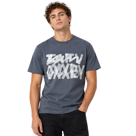 Light Summer T-Shirt- Graphic Charcoal Gray