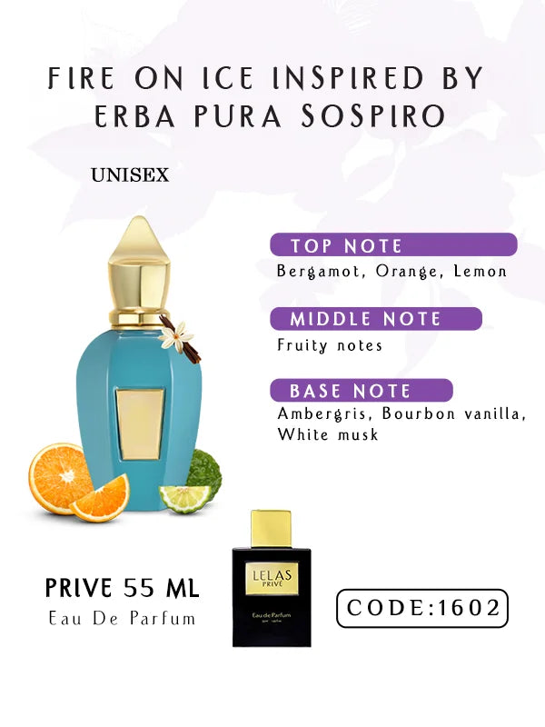 Prive - Fire On Ice Inspired By Erba Pura Sospiro- EDP –  55ML