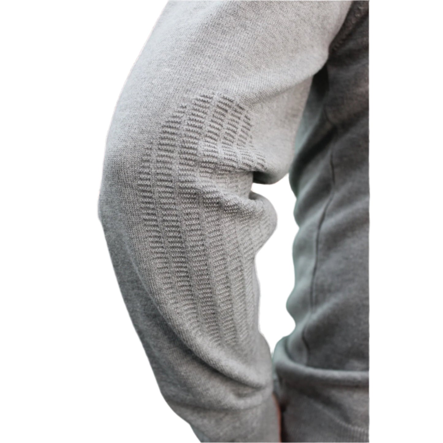 Gray - Crew Neck - Wool-   Essential  Sweater