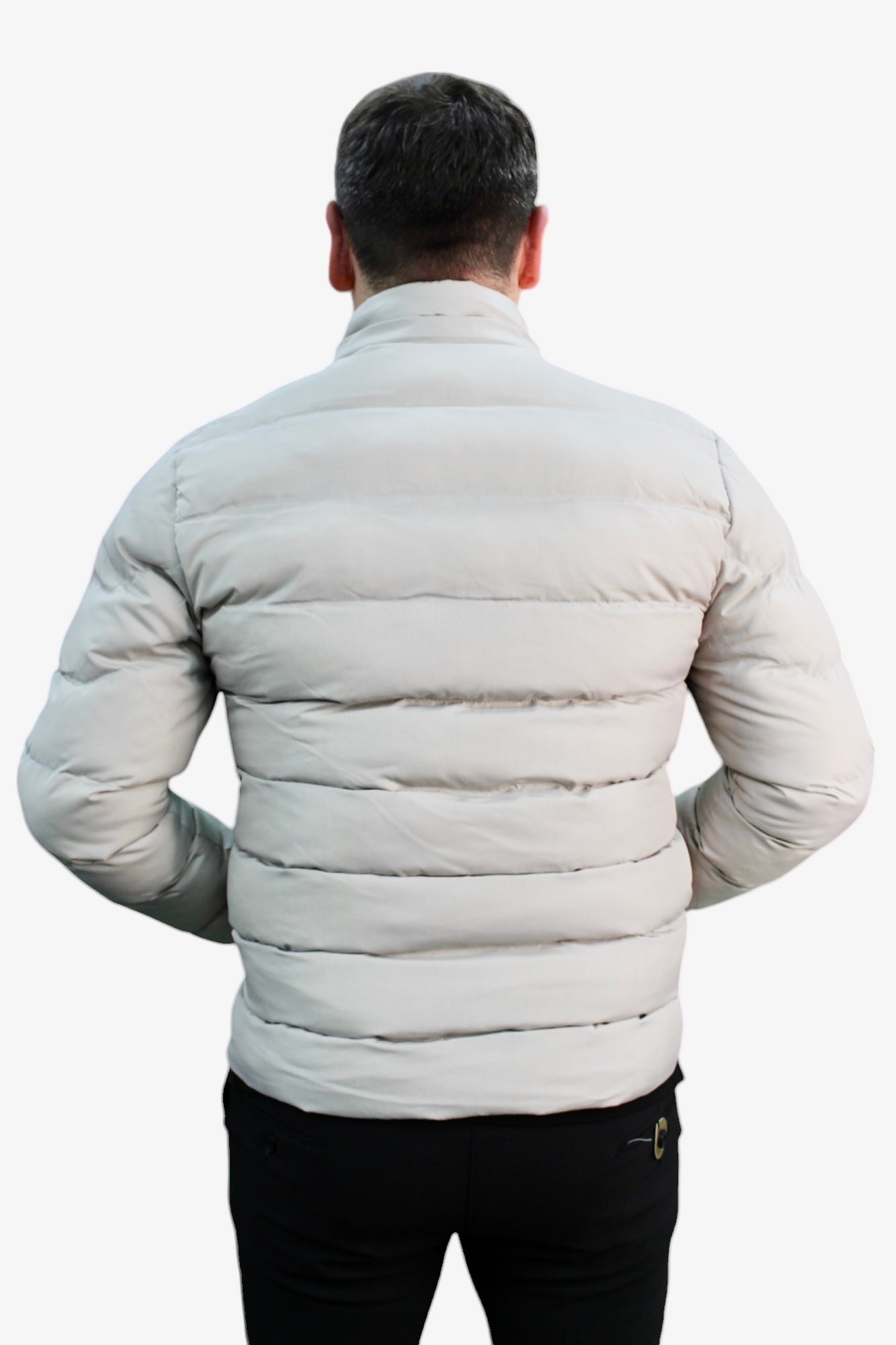 Puffy Off-White-Light-Winter Jacket with Detachable Hat