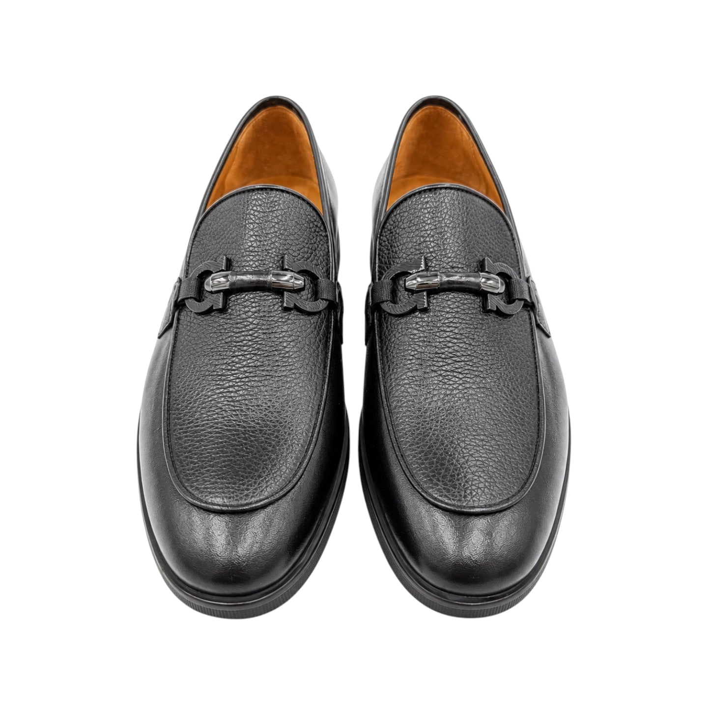 Premium Turkish Leather -  Black IF. Shoes with Black Hardware- 8073
