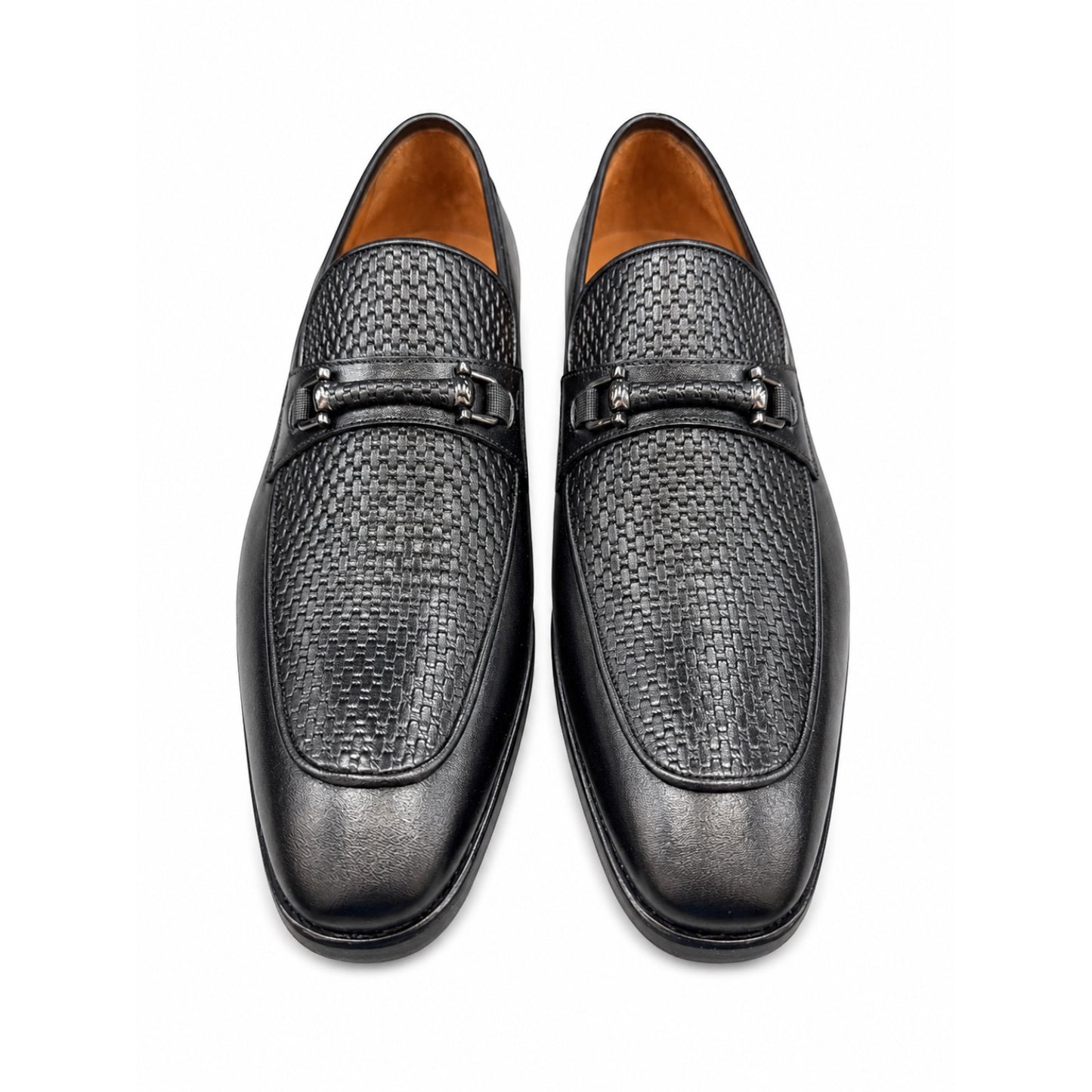 Premium Turkish Leather -  Black IF. Shoes Luxury Detailed Leather - 9802