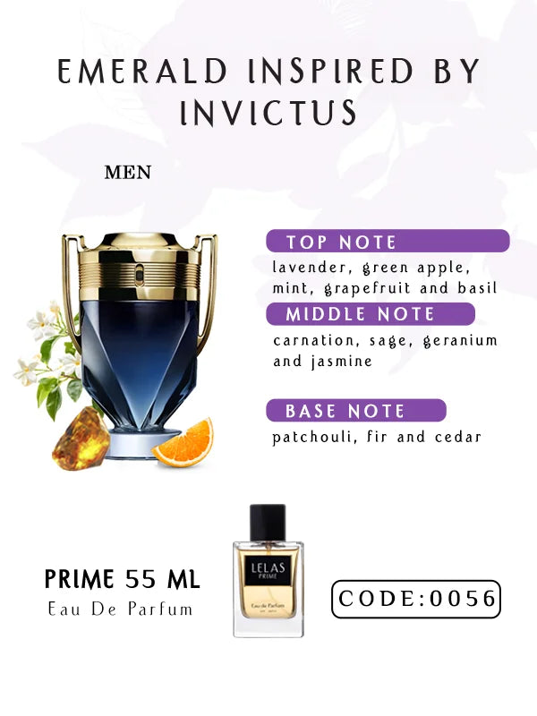 Prime - Emerald Inspired By Invictus – EDP –  55ML