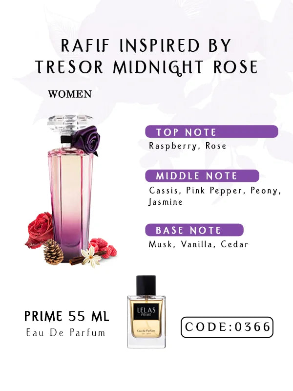 Prime - Rafif Inspired By Tresor Midnight Rose – EDP –  55ML