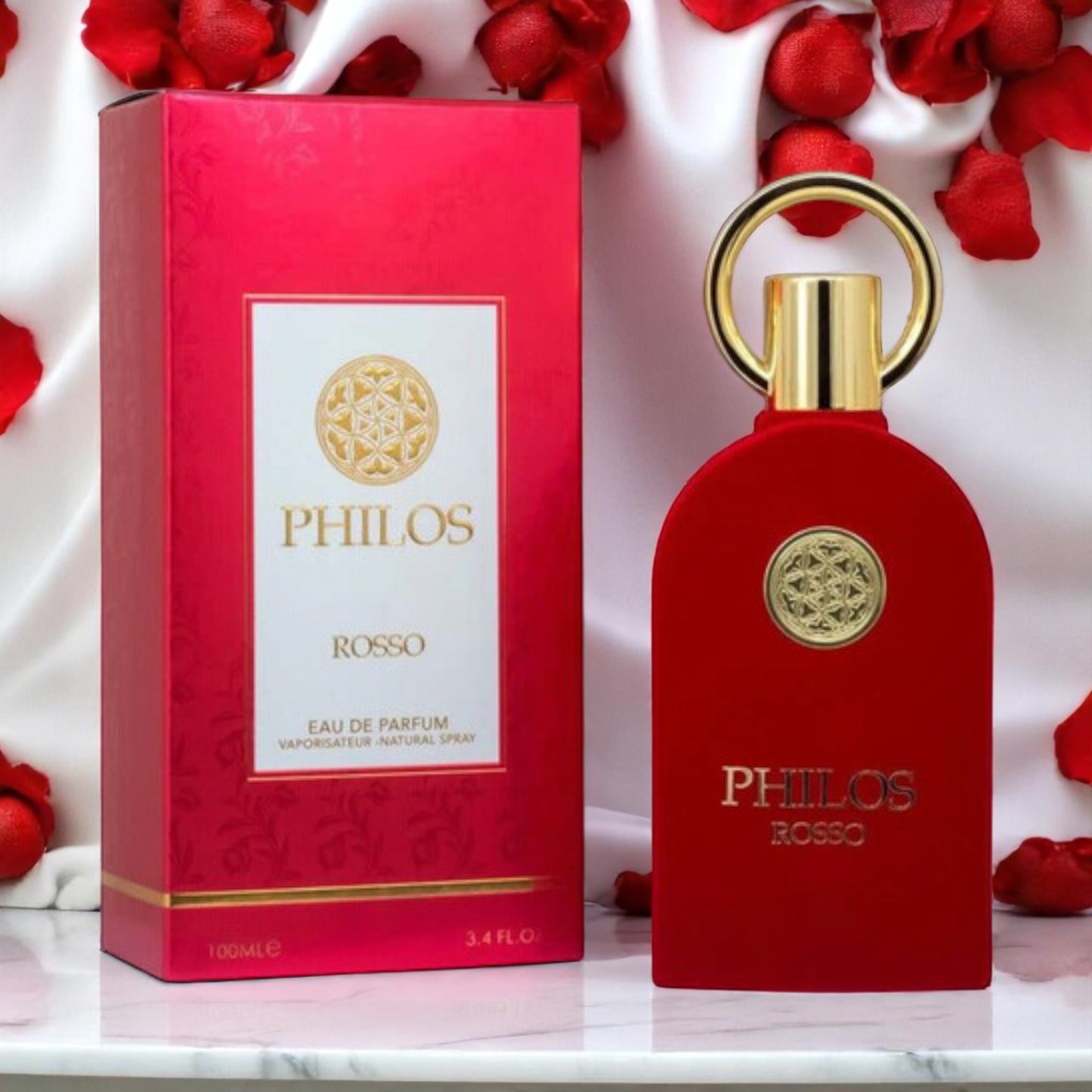 MAISON ALHAMBRA PHILOS ROSSO U FOR UNISEX |EDP-100ML/3.4OZ