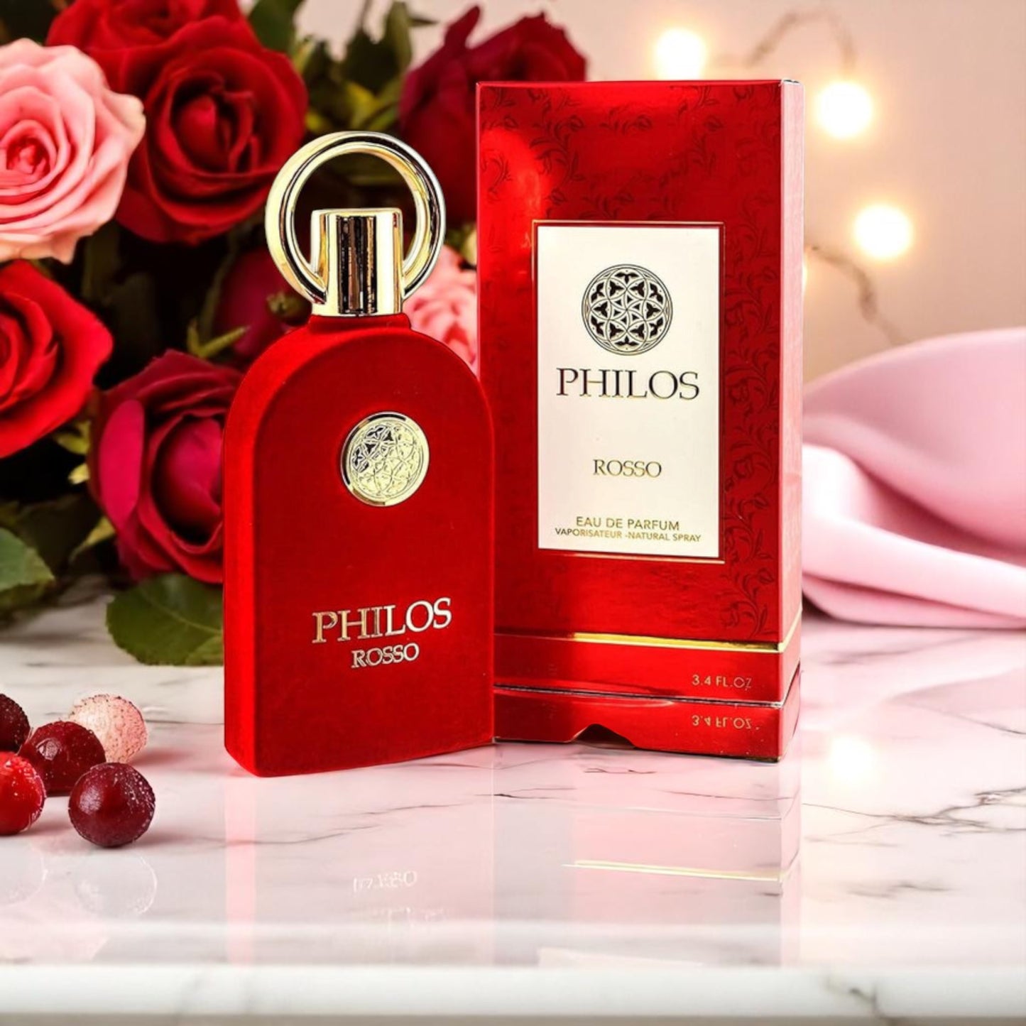 MAISON ALHAMBRA PHILOS ROSSO U FOR UNISEX |EDP-100ML/3.4OZ