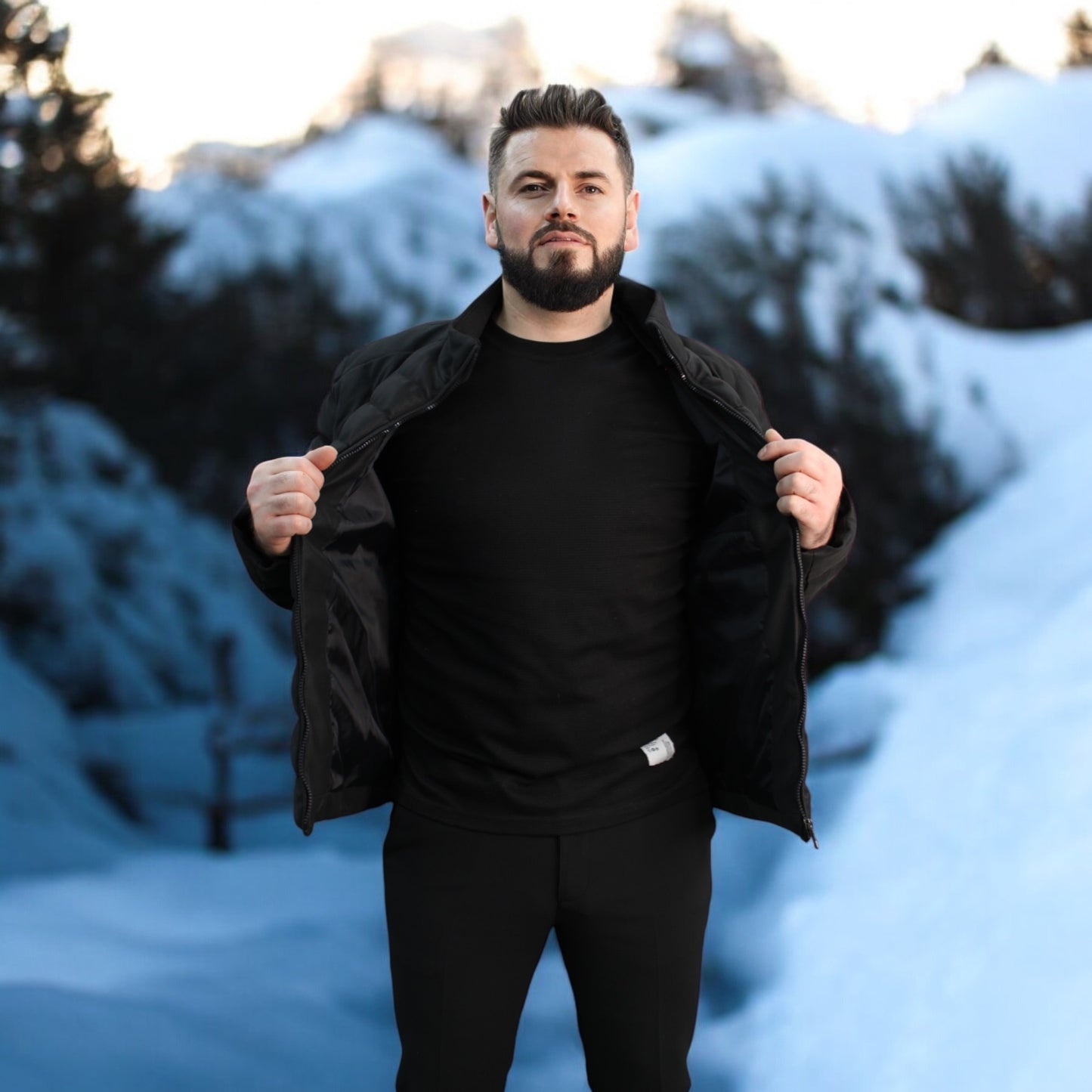 Luxury Puffy -Black -Winter Jacket with Detachable Hat