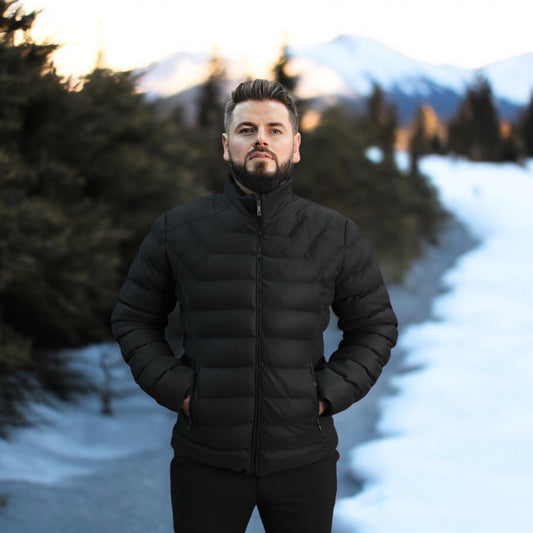 Luxury Puffy -Black -Winter Jacket with Detachable Hat