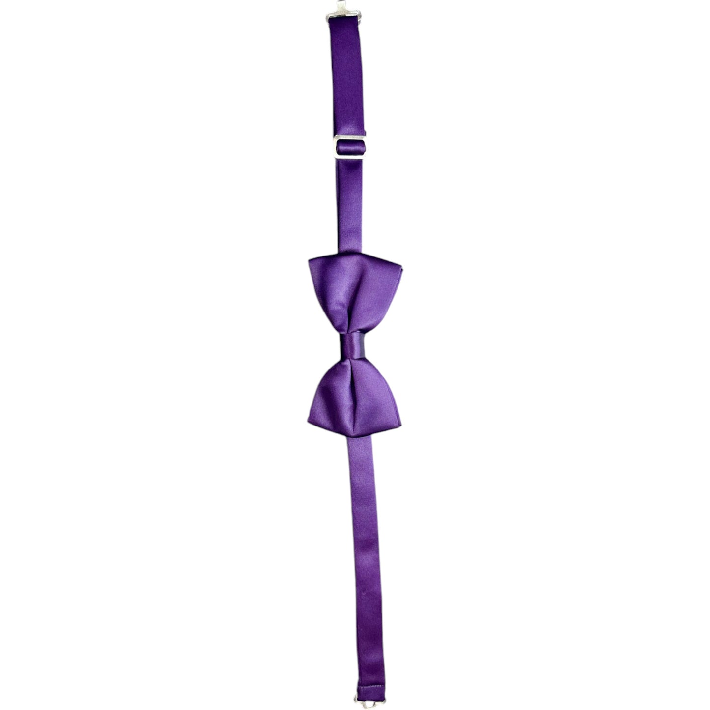 Royal Purple Satin  Tie with Adjustable Strap