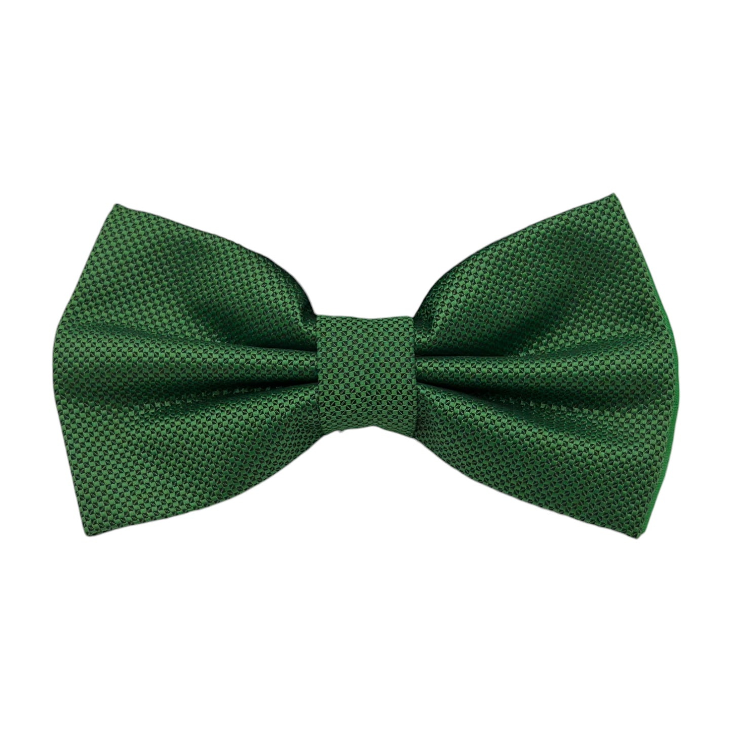 Bright Green Bow Tie with Adjustable Strap-Reversible Silky and Texture