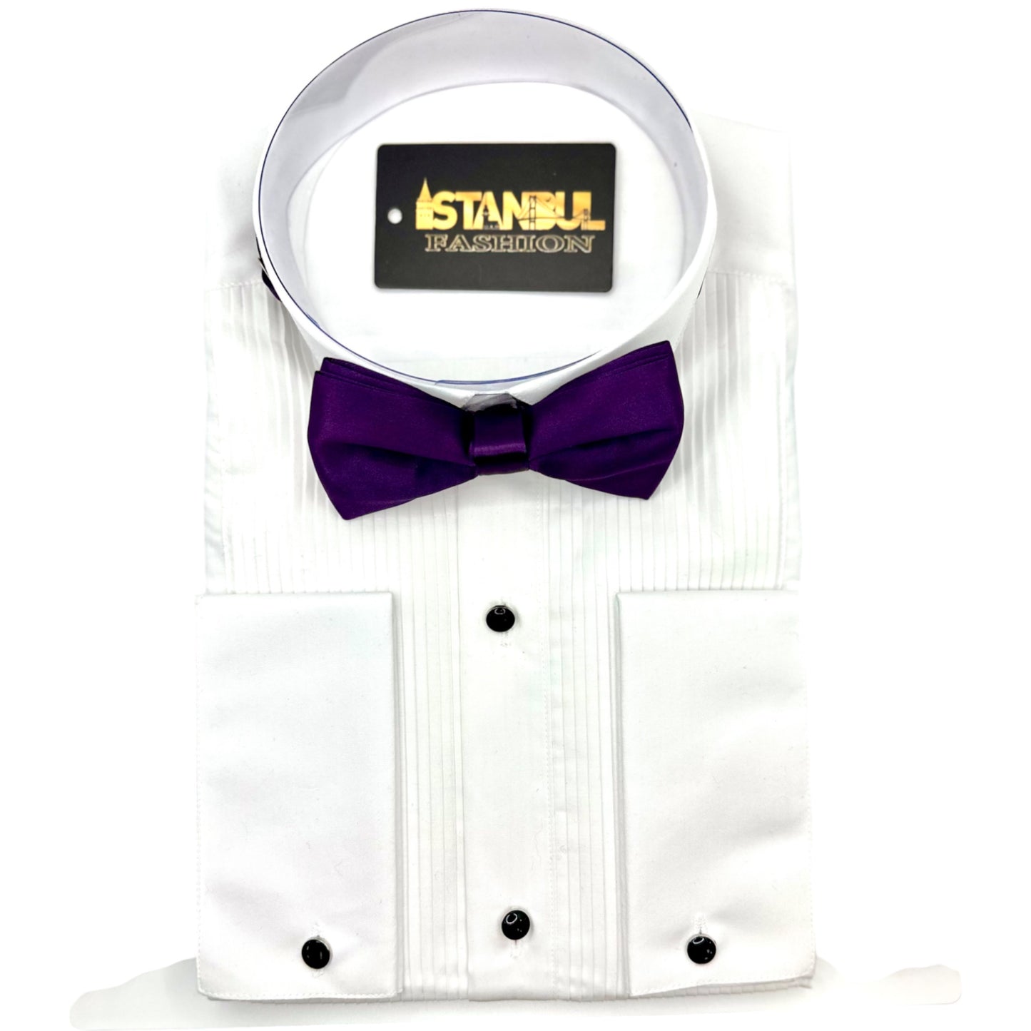 Royal Purple Satin  Tie with Adjustable Strap