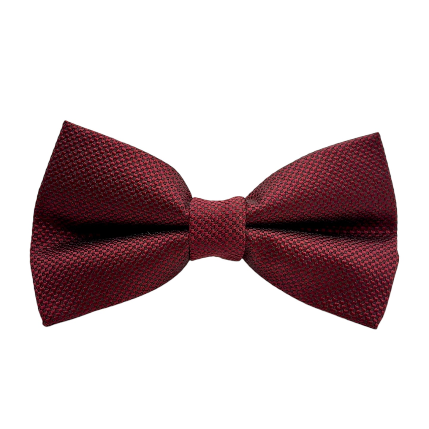 Burgundy  Tie with Adjustable Strap-Reversible Model Silky and Textured Fabric