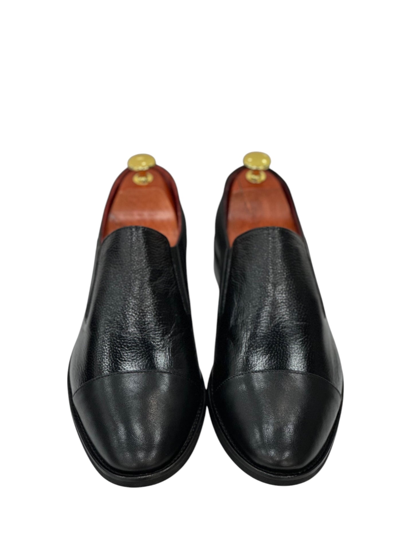 Black Istanbul Fashion by Raad Red Bottom Shoes With Combination of Mat and Glossy Finish-603