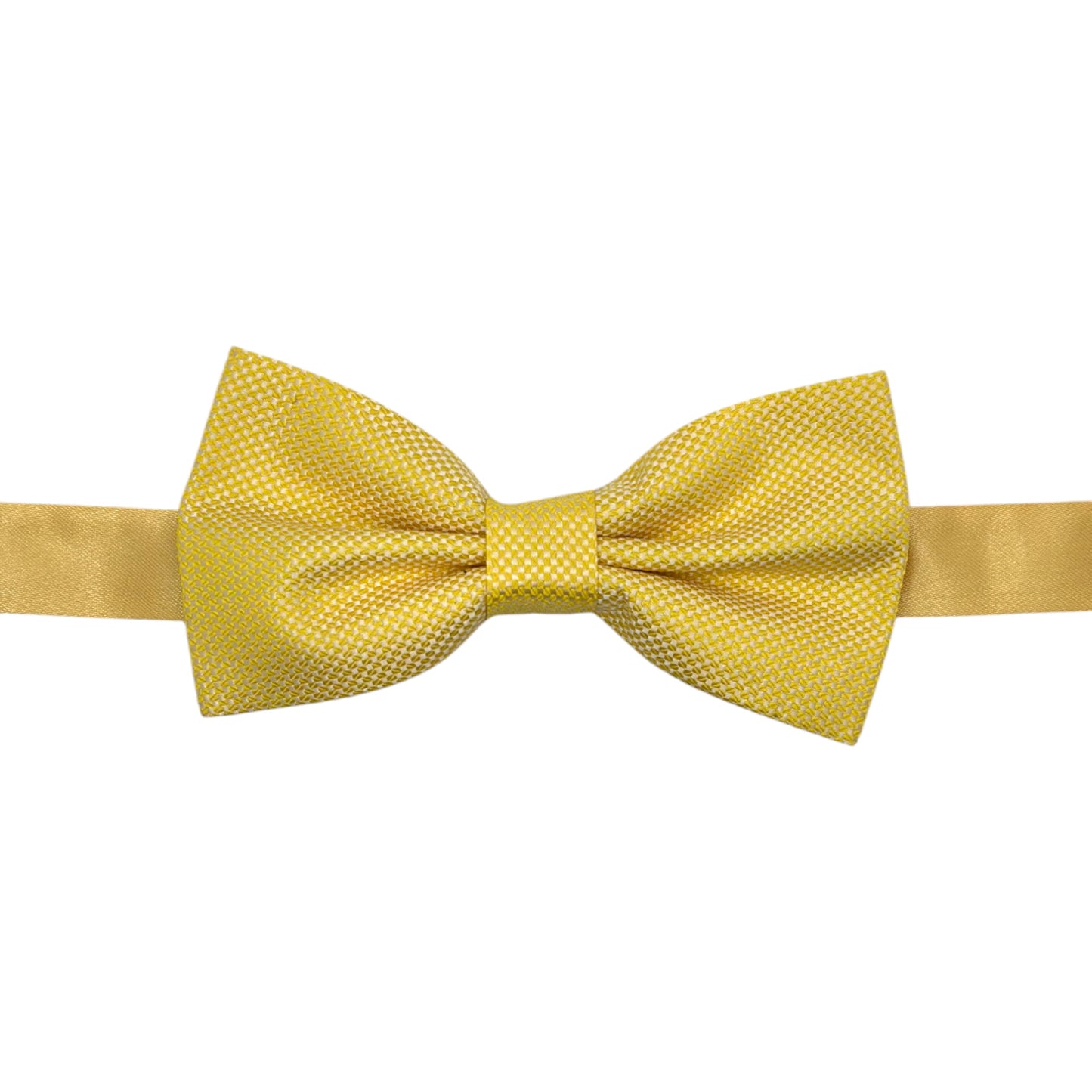Light Yellow Tie with Adjustable Strap -Reversible