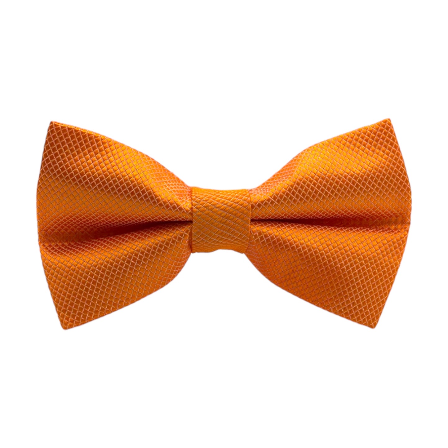 Bright Orange Satin Tie with Adjustable Strap - Reversible