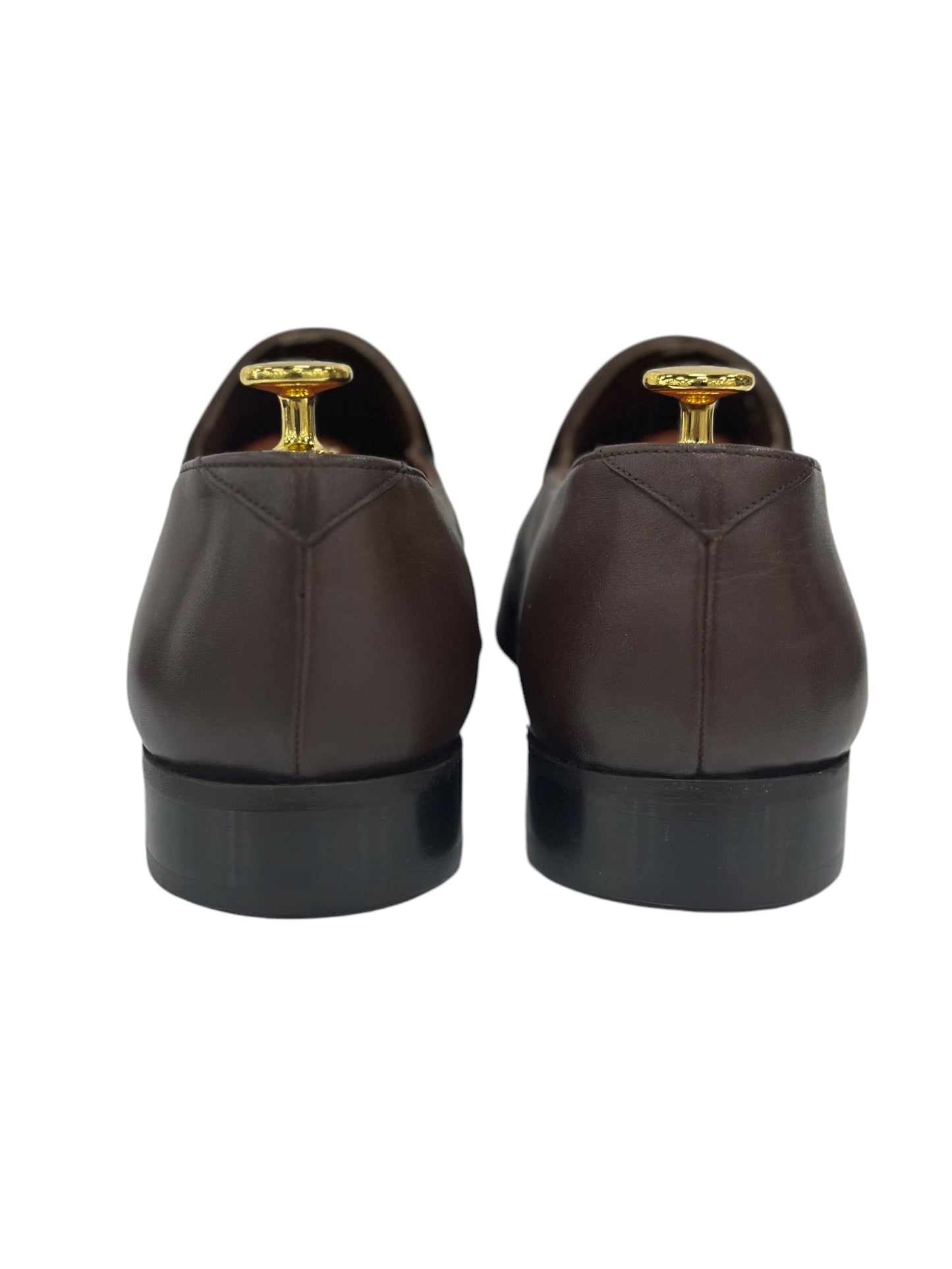 Brown Dress Shoes with Brown Detailing made with Luxury Leather- 1321458