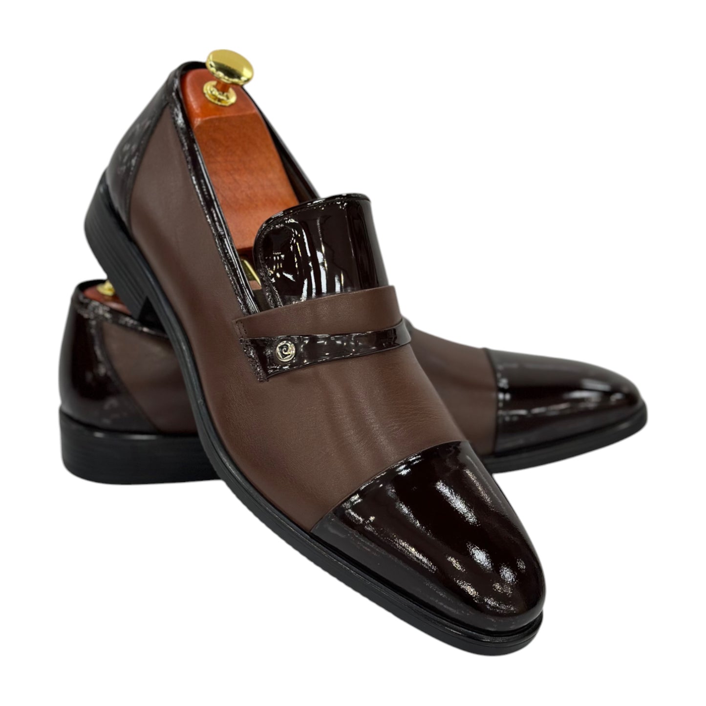 Brown Dress Shoes , Leather with Classy Details - 120501