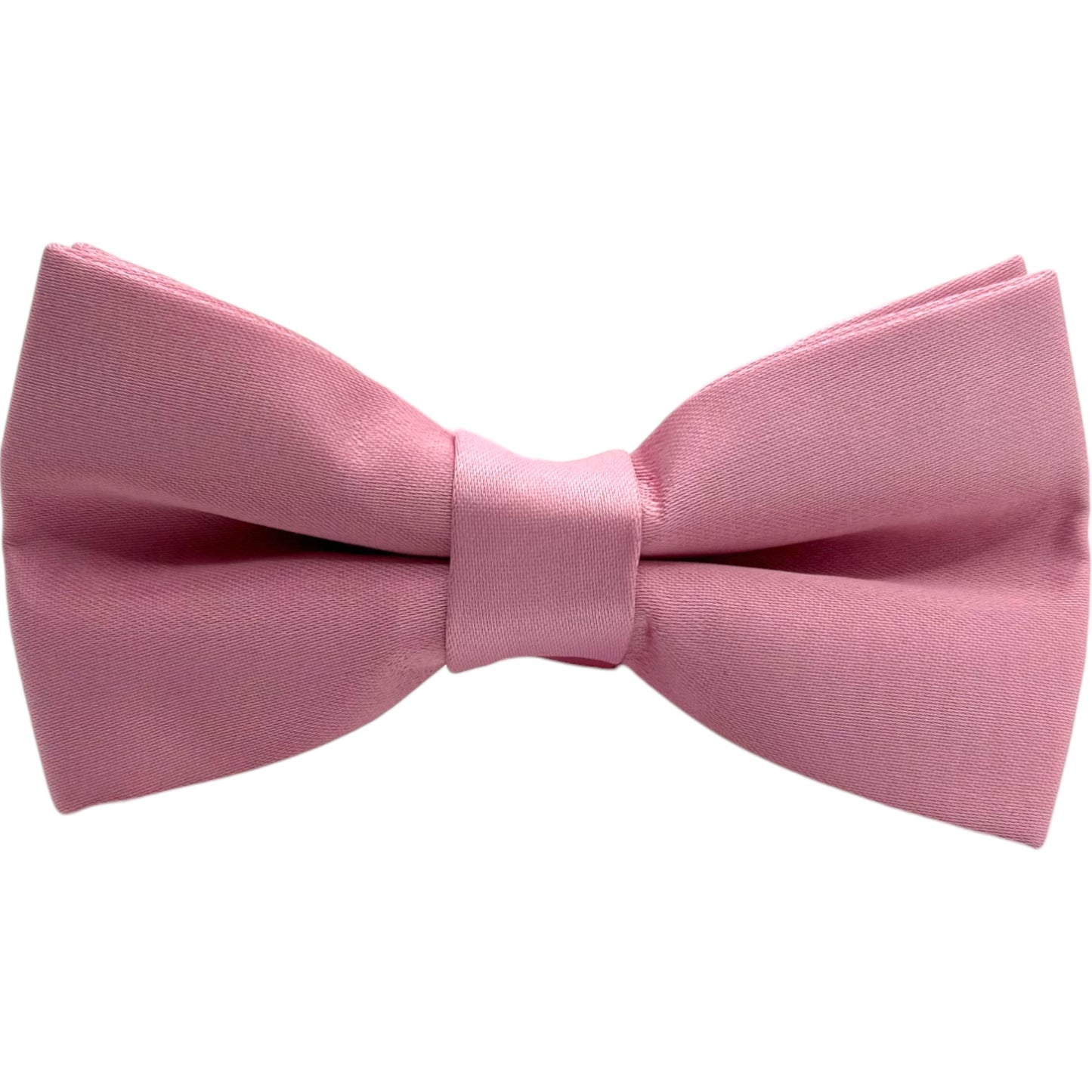 Solid Bubble Pink Tie with Adjustable Strap