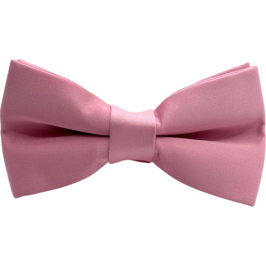 Solid Bubble Pink Tie with Adjustable Strap