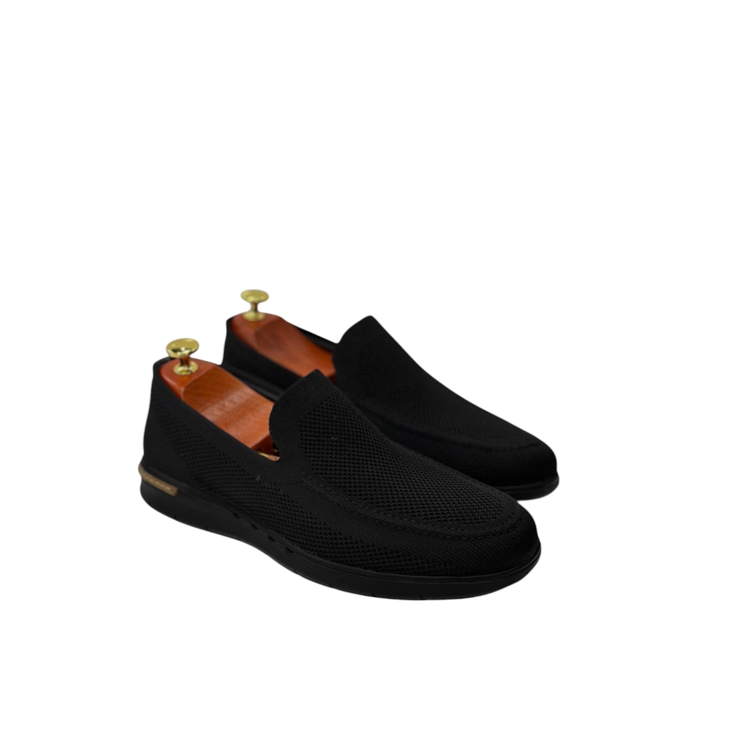 Black Fabric Sneakers-Water resistant Outer Fabric - Lightweight - 305-100-1