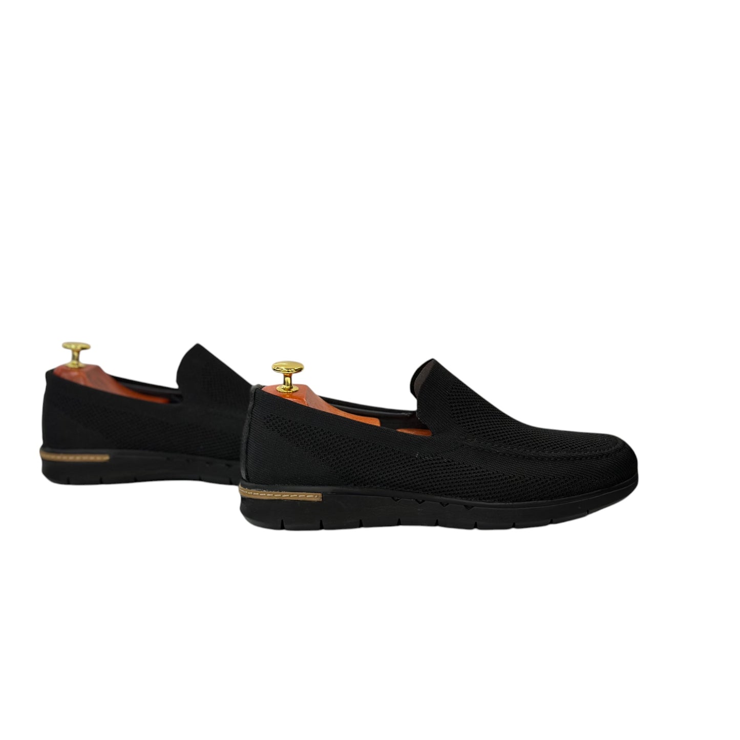Black Fabric Sneakers-Water resistant Outer Fabric - Lightweight - 305-100-1