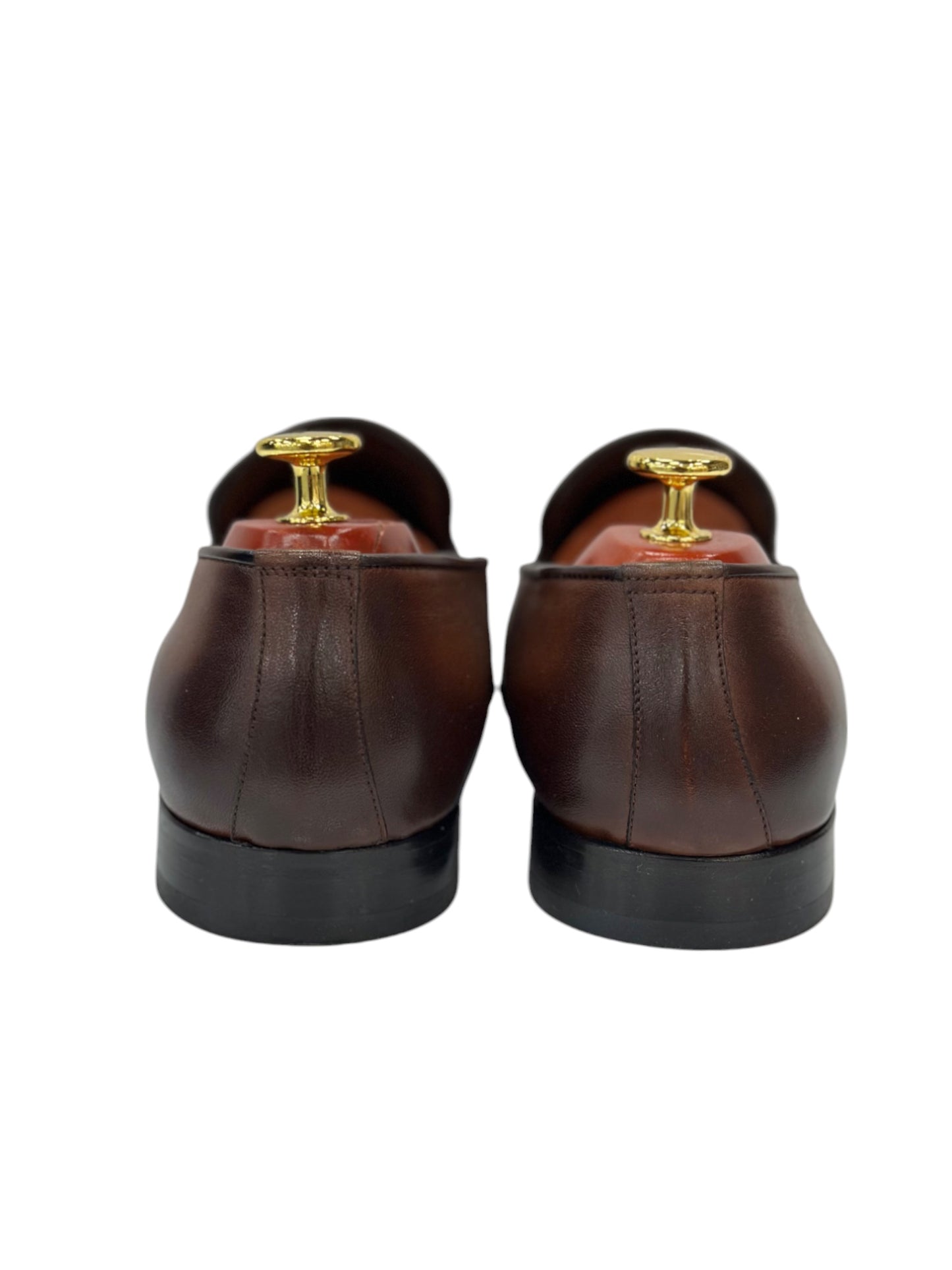 Brown-Dress Shoes-With Chic Details in the Middle -4409