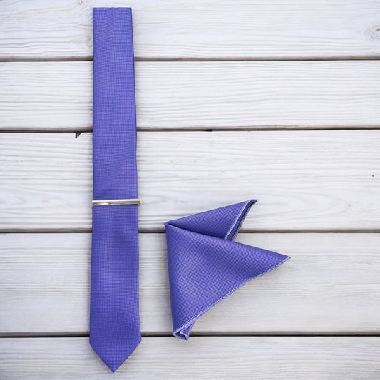 Classic Purple - Istanbul Fashion Slim Tie, Textured Fabric