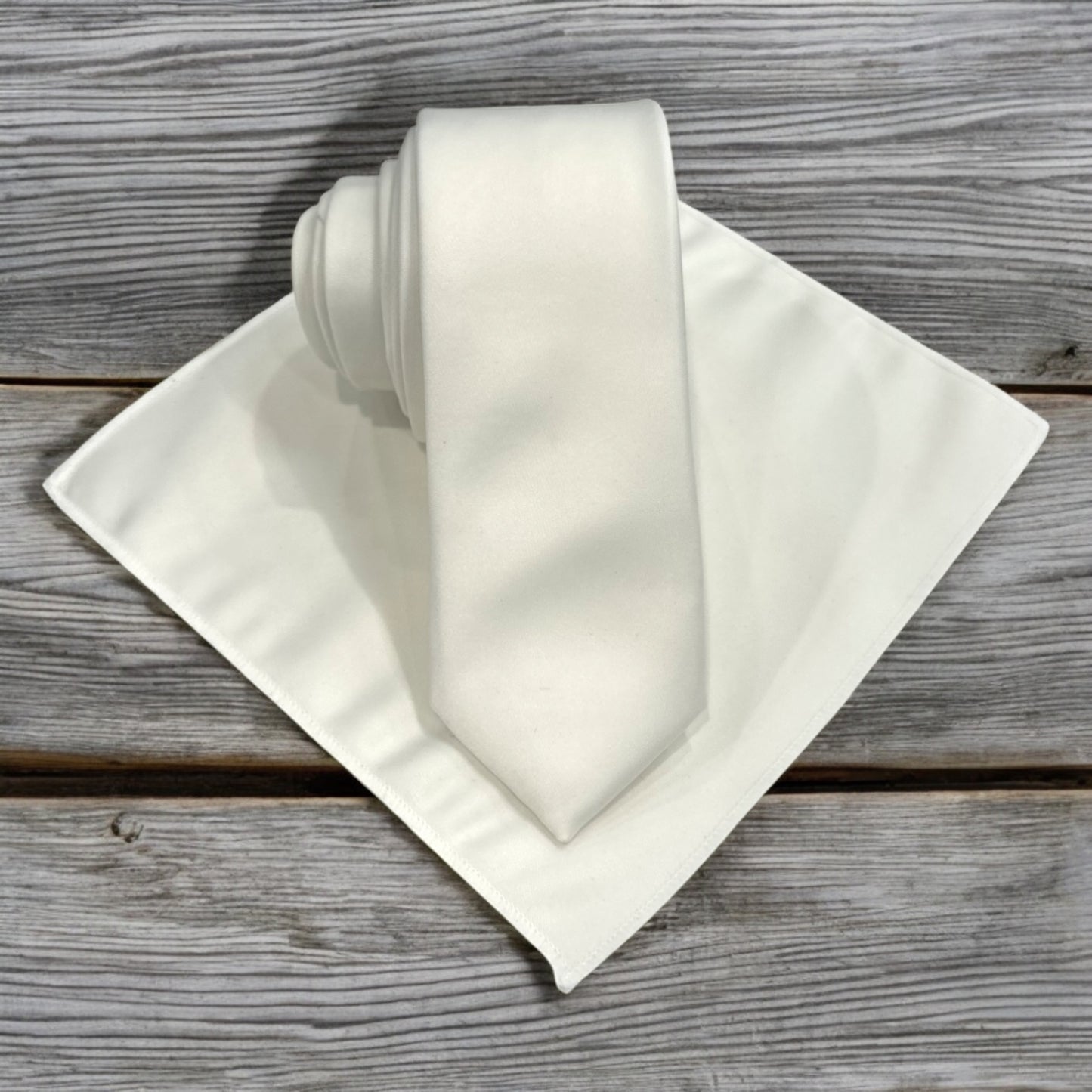 Off-White  - Istanbul Fashion Slim Tie, Plain Satin