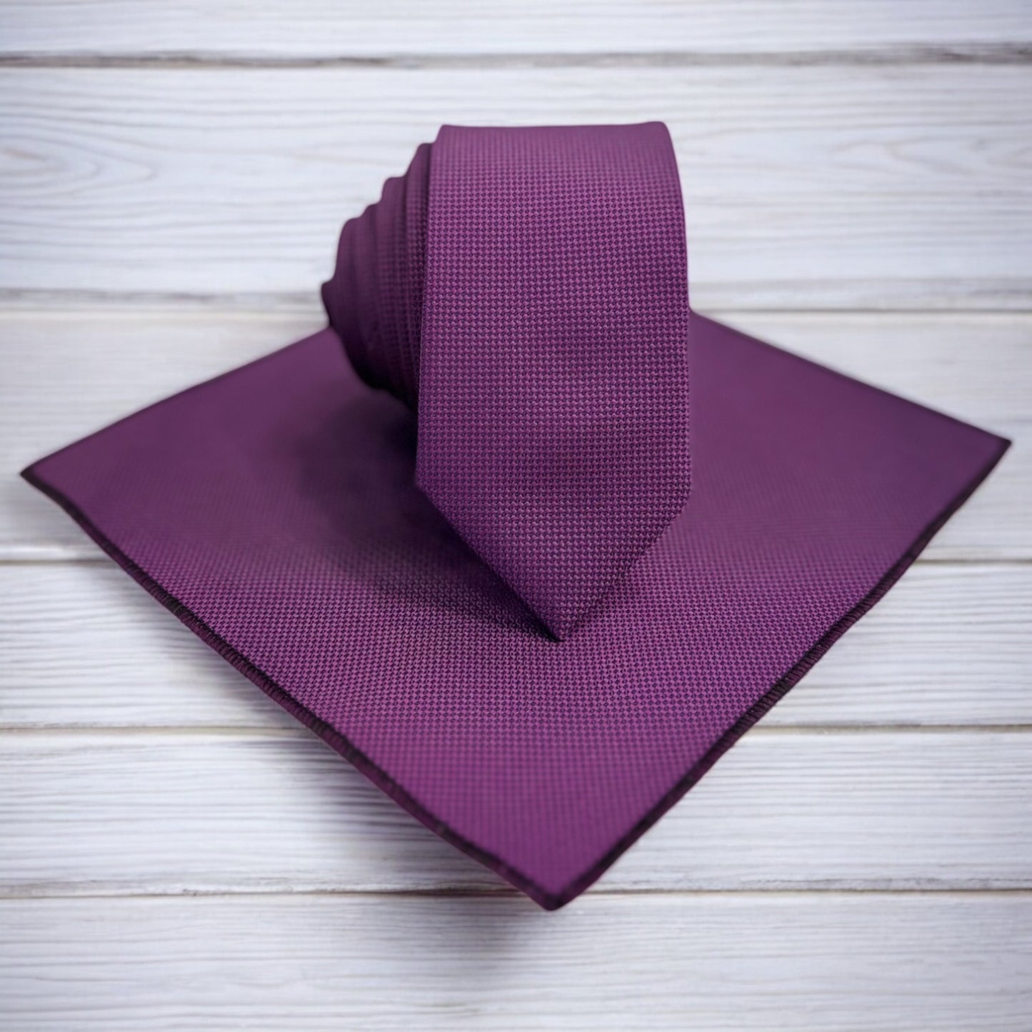 Violet Purple Istanbul Fashion Slim Tie, Textured Fabric
