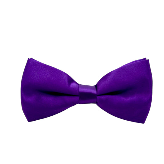 Purple Bow Tie with Adjustable Strap  Silky
