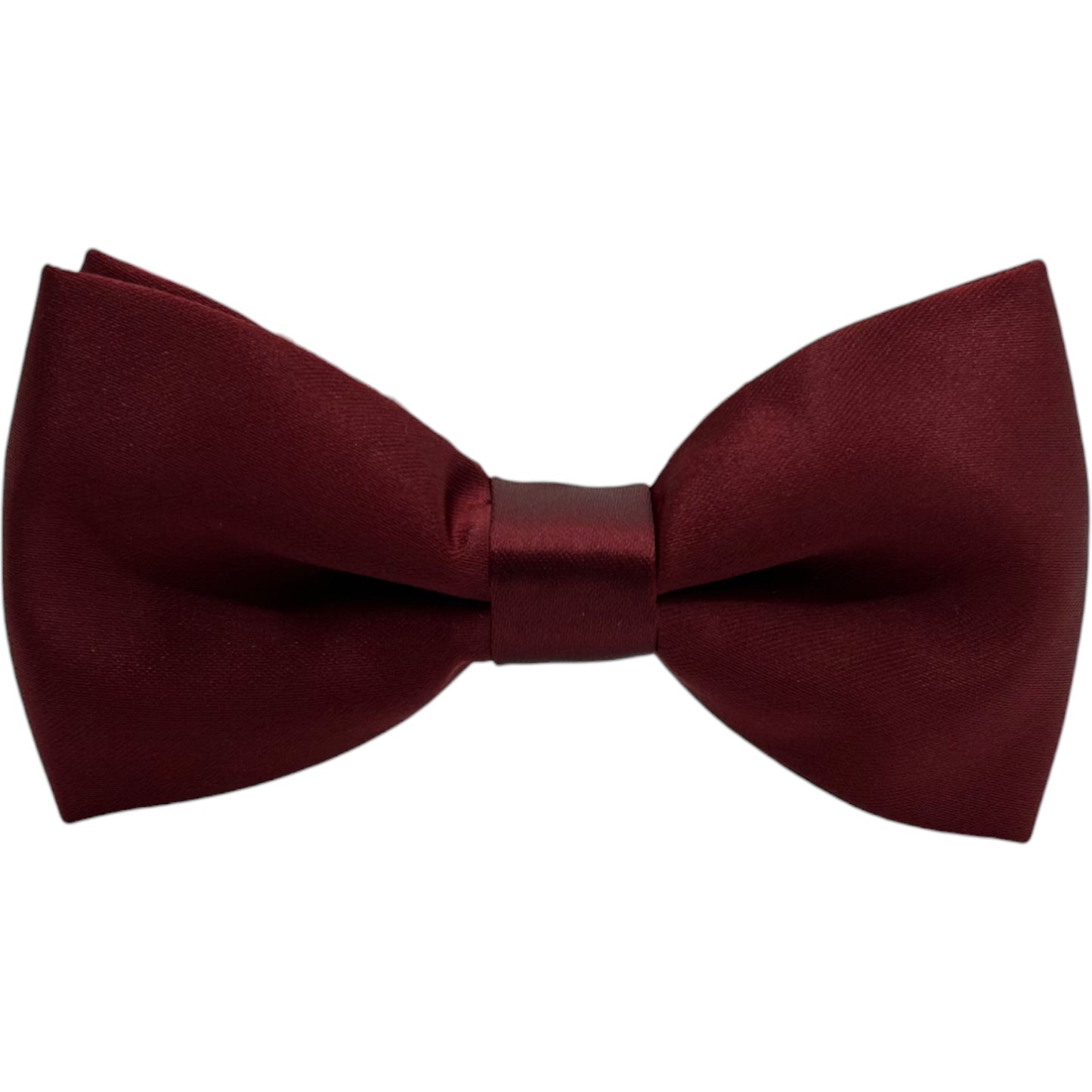 Solid Burgundy Tie with Adjustable Strap