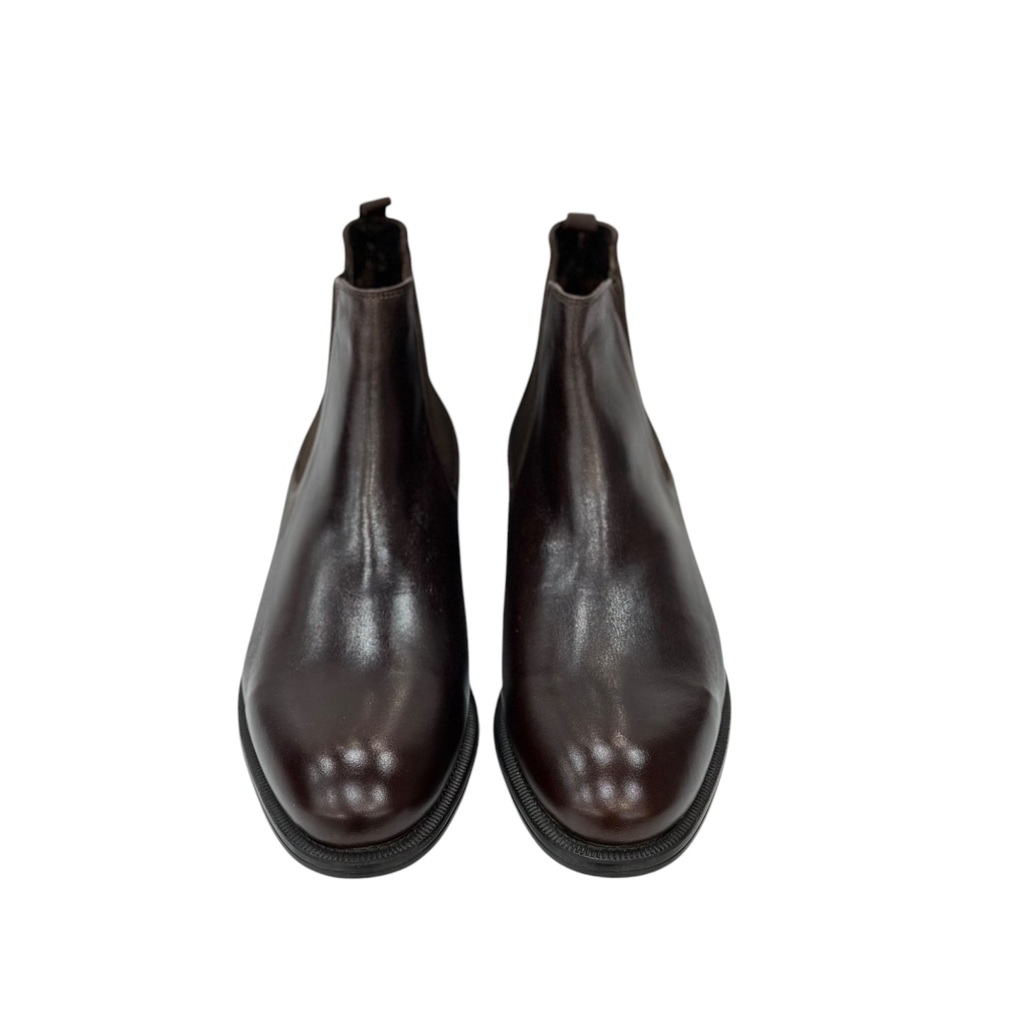 Chocolate Brown-Ankle Boots-Made with Highest Quality Leather-Detailed sides-77 B7158
