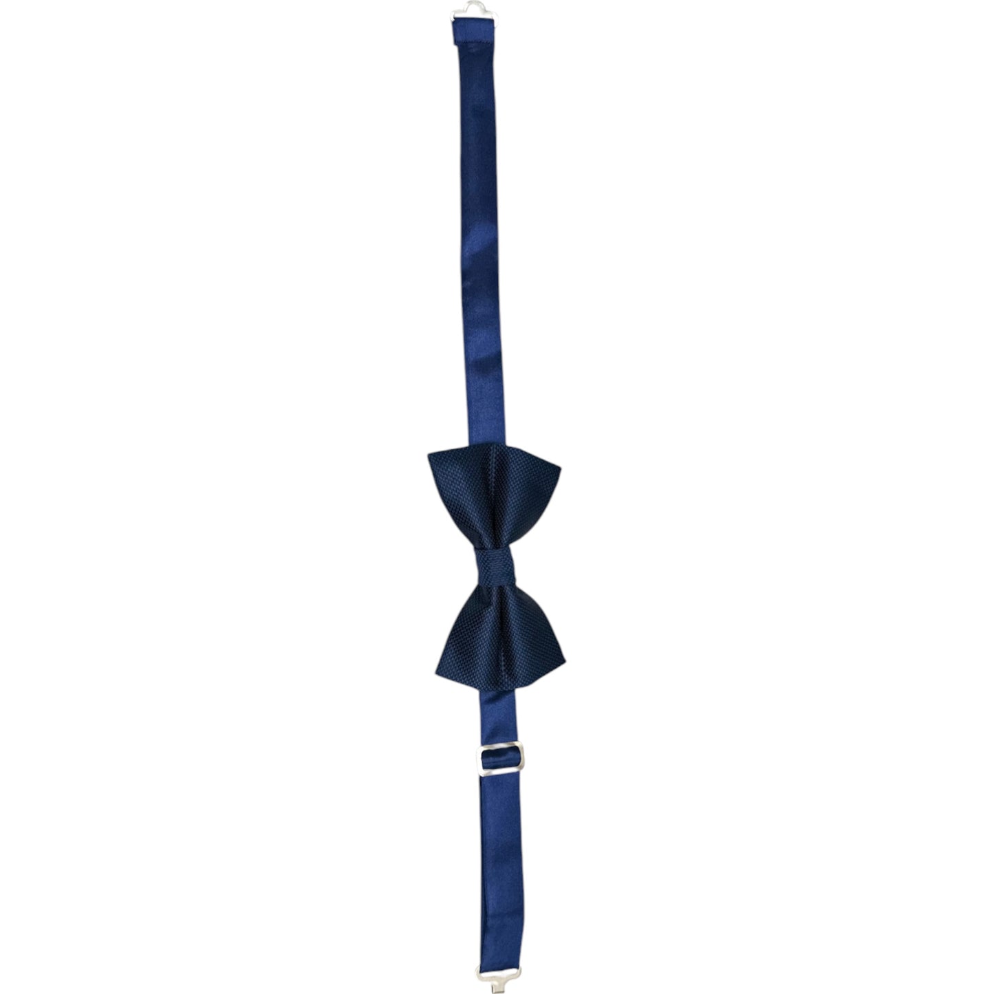 Fashionable  Navy Tie with Adjustable Strap - Reversible